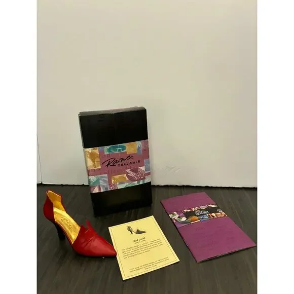 Just The Right Shoe "Red Devil" 1999 Raine Shoe Figurine #25082 NEW W BOX - Picture 5 of 6